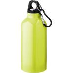 Oregon 400 ml aluminium water bottle with carabiner Neon yellow