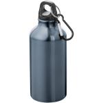 Oregon 400 ml Aluminium Trinkflasche mit Karabinerhaken Silbergrau