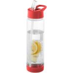 Tutti-frutti 740 ml Tritan™ infuser sport bottle Transparent red