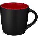 Riviera 340 ml ceramic mug Black/red