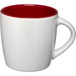 Aztec 340 ml ceramic mug White/red