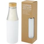 Hulan 540 ml copper vacuum insulated stainless steel bottle with bamboo lid White