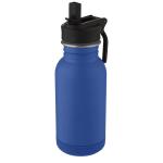 Lina 400 ml stainless steel sport bottle with straw and loop Navy