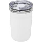 Bello 420 ml glass tumbler with recycled plastic outer wall White