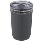 Bello 420 ml glass tumbler with recycled plastic outer wall Convoy grey