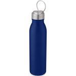 Harper 700 ml stainless steel water bottle with metal loop Corporate blue