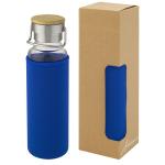 Thor 660 ml glass bottle with neoprene sleeve Aztec blue