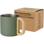Bjorn 360 ml RCS certified recycled stainless steel mug with copper vacuum insulation Mint