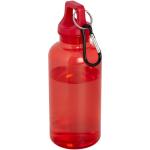 Oregon 400 ml RCS certified recycled plastic water bottle with carabiner Red
