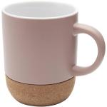 Billie 300 ml ceramic mug with cork details and matt finish Slate pink