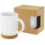 Neiva 425 ml ceramic mug with cork base White