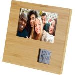 Sasa bamboo photo frame with thermometer Nature