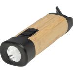 Kuma bamboo/RCS recycled plastic torch with carabiner Nature