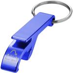 Tao RCS recycled aluminium bottle and can opener with keychain Dark blue