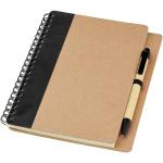 Priestly recycled notebook with pen, nature Nature,black