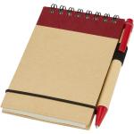 Zuse A7 recycled jotter notepad with pen, nature Nature,red