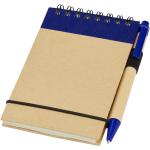 Zuse A7 recycled jotter notepad with pen Natural/navy