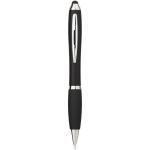 Nash Stylus bunter Kugelschreiber mit schwarzem Griff (schwarze Mine) Schwarz