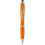 Nash stylus ballpoint pen with coloured grip Orange