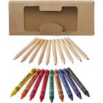 Lucky 19-piece coloured pencil and crayon set Nature