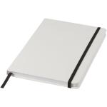 Spectrum weißes A5 Notizbuch mit farbigem Gummiband Weiß/schwarz