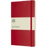 Moleskine Classic L soft cover notebook - squared Coral red
