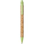 Midar Kugelschreiber aus Kork und Weizenstroh Apfelgrün