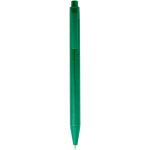 Chartik monochromatic recycled paper ballpoint pen with matte finish Green