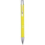 Moneta recycled aluminium ballpoint pen (blue ink) Yellow