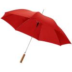 Lisa 23" auto open umbrella with wooden handle Red