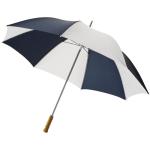 Karl 30" golf umbrella with wooden handle Navy white