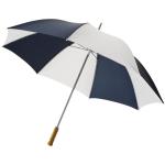 Karl 30" Golfschirm mit Holzgriff Navy weiss