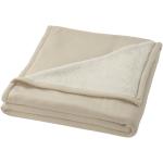 Springwood soft fleece and sherpa plaid blanket White