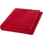 Bay extra soft coral fleece plaid blanket Red