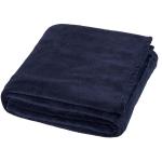 Bay Plaid-Decke aus extraweichem Coral-Fleece Dunkelblau