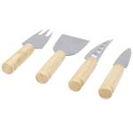 Cheds 4-piece bamboo cheese set Nature