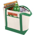 Lighthouse non-woven cooler tote 21L, nature Nature,green