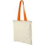 Nevada 100 g/m² cotton tote bag coloured handles 7L Orange