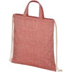 Pheebs 210 g/m² recycled drawstring bag 6L Red marl