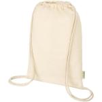 Orissa 100 g/m² GOTS organic cotton drawstring bag 5L Nature