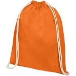 Oregon 140 g/m² cotton drawstring bag 5L Orange