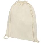 Oregon 140 g/m² cotton drawstring bag 5L Nature