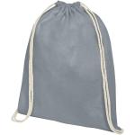 Oregon 140 g/m² Turnbeutel aus Baumwolle 5L Grau
