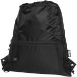 Adventure recycled insulated drawstring bag 9L Black