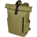 Byron 15,6" GRS RPET Roll-Top Rucksack 18 L Olivgrün