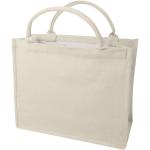 Page 500 g/m² Aware™ recycled book tote bag Oatmeal