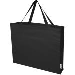 Odessa 220 g/m² Baumwoll Tragetasche aus GRS recycelter Baumwolle 40L Schwarz