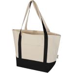Sam 320 g/m² GRS recycled cotton tote bag, nature Nature,black