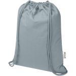 Oregon Blend 140 g/m² GRS-recycelter Turnbeutel 5 L Grau