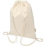 Peru Blend 180 g/m² GRS recycled drawstring bag 5L Nature
